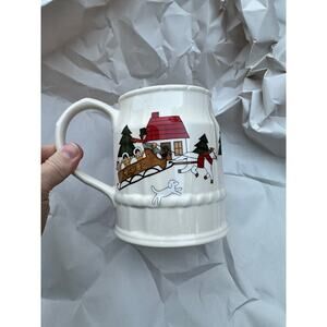 Vintage Mason’s Ironstone Made in England Christmas Village Tankard Mug 10015601